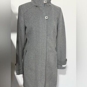 Calvin Klein Women's Elegant Gray Trench Coat